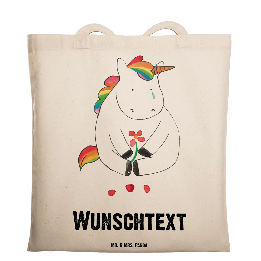 Personalisierte Tragetasche Einhorn Traurig Einkaufstasche mit Namen, Personalisierte Beuteltasche, Stoffbeutel mit Namen, Tragetasche mit Namen, Personalisierte Tasche, Personalisierter Beutel, Personalisierter Jutebeutel, Personalisierte Jutetasche, Personalisierte Einkaufstasche, Personalisierter Stoffbeutel, Personalisierte Kindergartentasche, Einhorn, Einhörner, Einhorn Deko, Unicorn, Freunde, Liebe, Trauer, Glitzer, Grußkarte, Trösten. Freundschaft, Blume