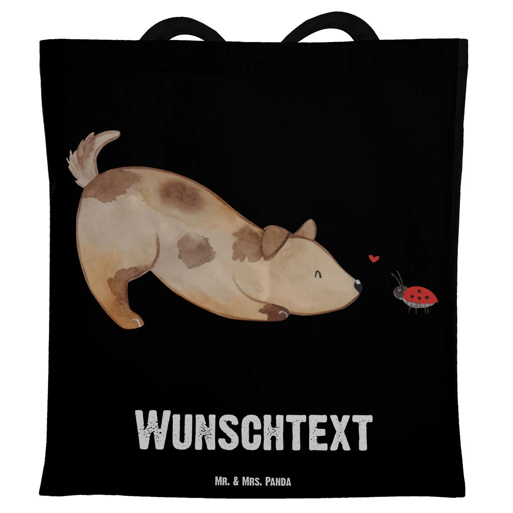 Personalisierte Tragetasche Hund Marienkäfer Personalisierte Beuteltasche, Tragetasche mit Namen, Stoffbeutel mit Namen, Personalisierter Beutel, Personalisierte Tasche, Personalisierte Kindergartentasche, Personalisierter Jutebeutel, Einkaufstasche mit Namen, Personalisierte Jutetasche, Personalisierte Einkaufstasche, Personalisierter Stoffbeutel, Hund, Hundemotiv, Haustier, Hunderasse, Tierliebhaber, Hundebesitzer, Sprüche, Hundespruch, Marienkäfer, Mischlinghund, Mischling, Hunde