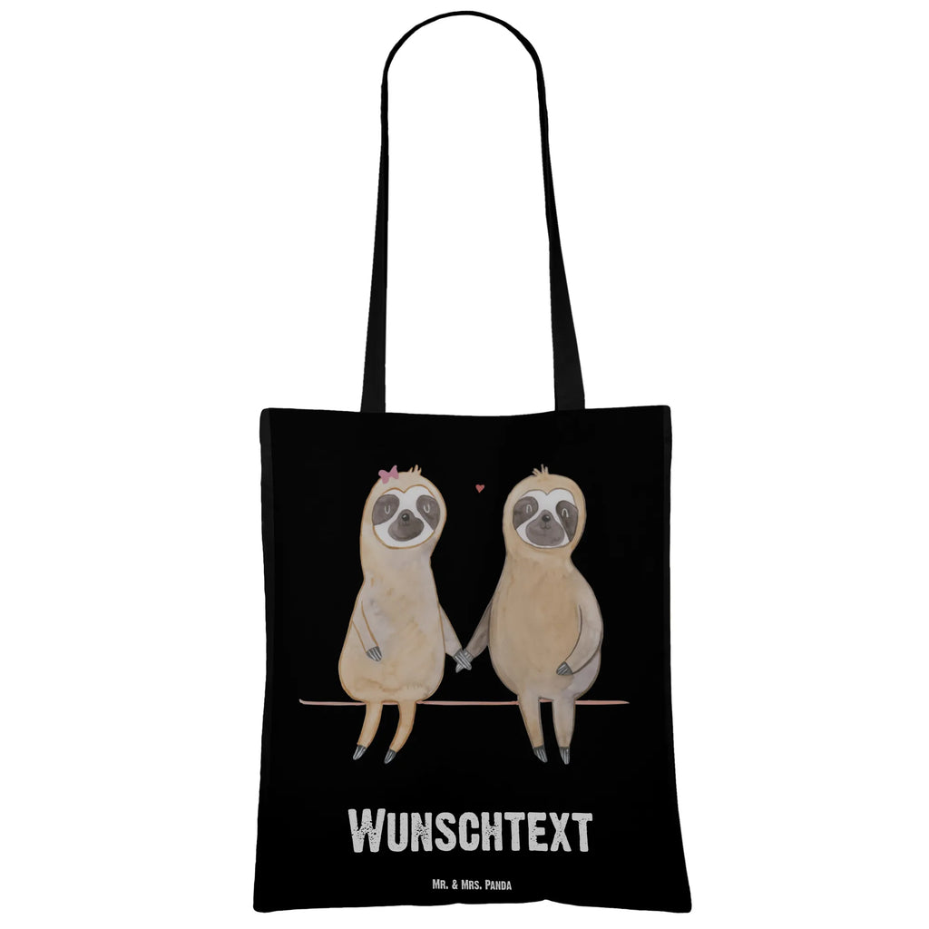 Personalisierte Tragetasche Faultier Pärchen Einkaufstasche mit Namen, Stoffbeutel mit Namen, Personalisierter Stoffbeutel, Personalisierte Beuteltasche, Personalisierte Jutetasche, Personalisierte Kindergartentasche, Personalisierter Jutebeutel, Personalisierter Beutel, Personalisierte Tasche, Tragetasche mit Namen, Personalisierte Einkaufstasche, Faultier, Faultier Geschenk, Faultier Deko, verlobt, Beziehung, Langsamkeit, Faultierliebe, relaxen, verliebt, gemeinsam, Lieblingstier, Liebe, Liebespaar, Faultiere, Pärchen, Faultierpärchen, faul