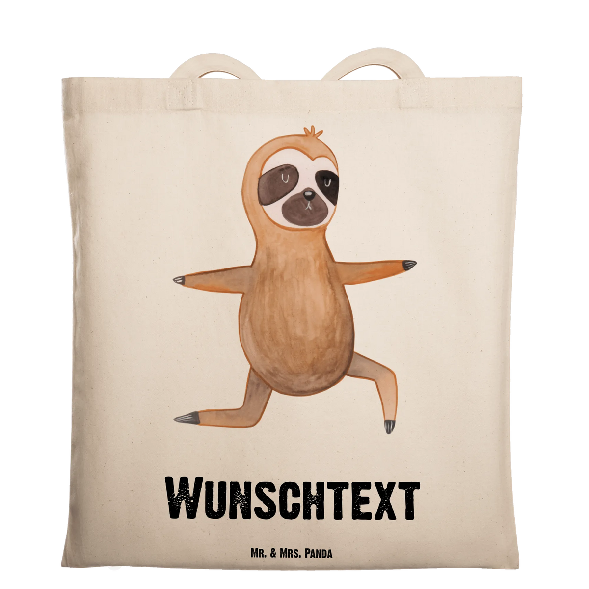 Personalised tote bag sloth yoga Sloth, sloth, trend animal, favorite animal, namaste, yoga exercises, warrior, yoga, lazy