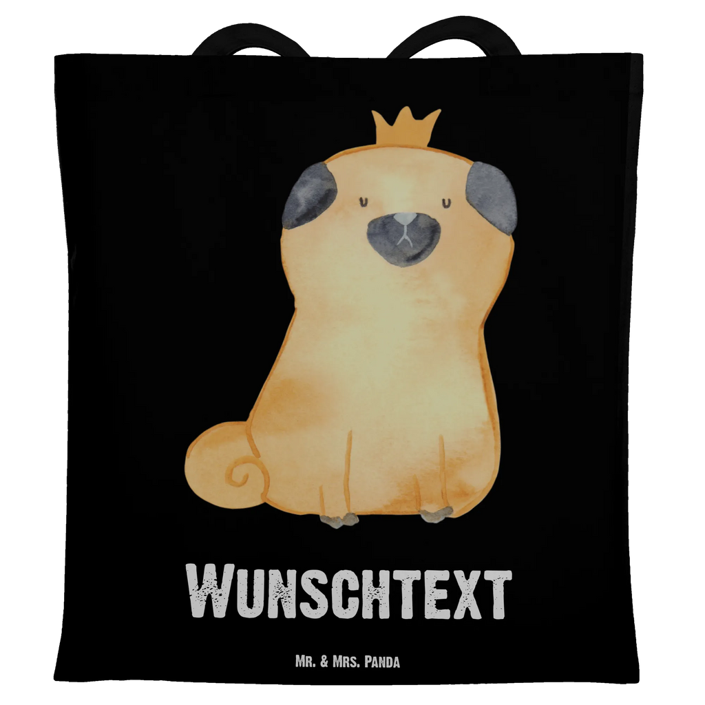 Personalisierte Tragetasche Mops Krone Personalisierter Jutebeutel, Shopper, Einkaufstasche mit Namen, Personalisierte Beuteltasche, Personalisierte Kindergartentasche, Personalisierter Beutel, Personalisierte Jutetasche, Einkaufsbeutel, Personalisierter Stoffbeutel, Stoffbeutel mit Namen, Tragetasche mit Namen, Strandtasche, Tüte, Schultertasche, Personalisierte Tasche, Umhängetasche, Personalisierte Einkaufstasche, Sprüche, Hund, Hunderasse, Hundebesitzer, Hundemotiv, Haustier, Tierliebhaber, Hundebesitzer. Spruch, Kinderlos, Hausregel, Lustig, Mops, Allergisch