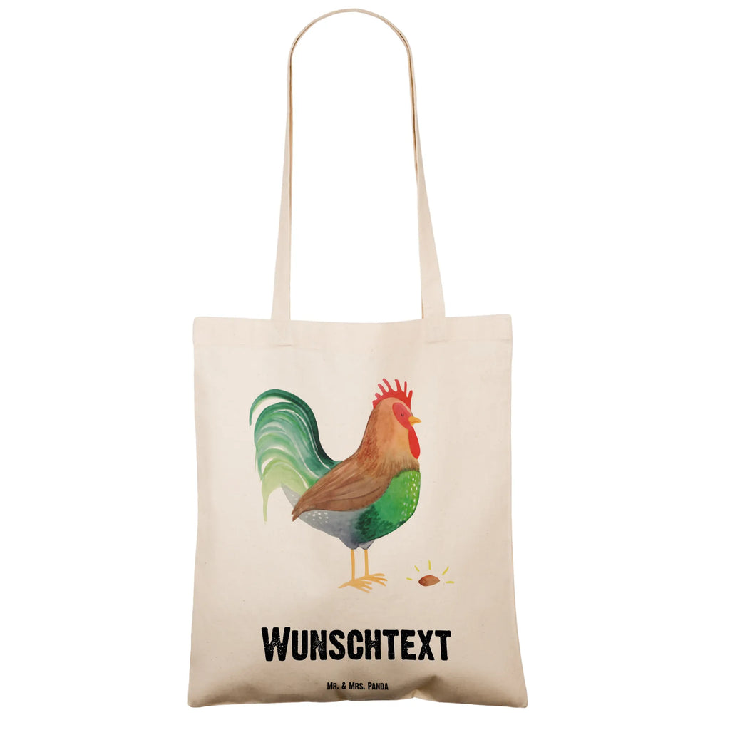 Personalisierte Tragetasche Hahn mit Korn Tüte, Stoffbeutel mit Namen, Shopper, Schultertasche, Personalisierter Jutebeutel, Personalisierte Jutetasche, Personalisierte Tasche, Personalisierte Einkaufstasche, Umhängetasche, Einkaufstasche mit Namen, Tragetasche mit Namen, Personalisierte Beuteltasche, Strandtasche, Personalisierter Beutel, Einkaufsbeutel, Personalisierte Kindergartentasche, Personalisierter Stoffbeutel, Bauernhof, Hoftiere, Landwirt, Landwirtin, Henne, Natur, Korn, Hahn, Eier