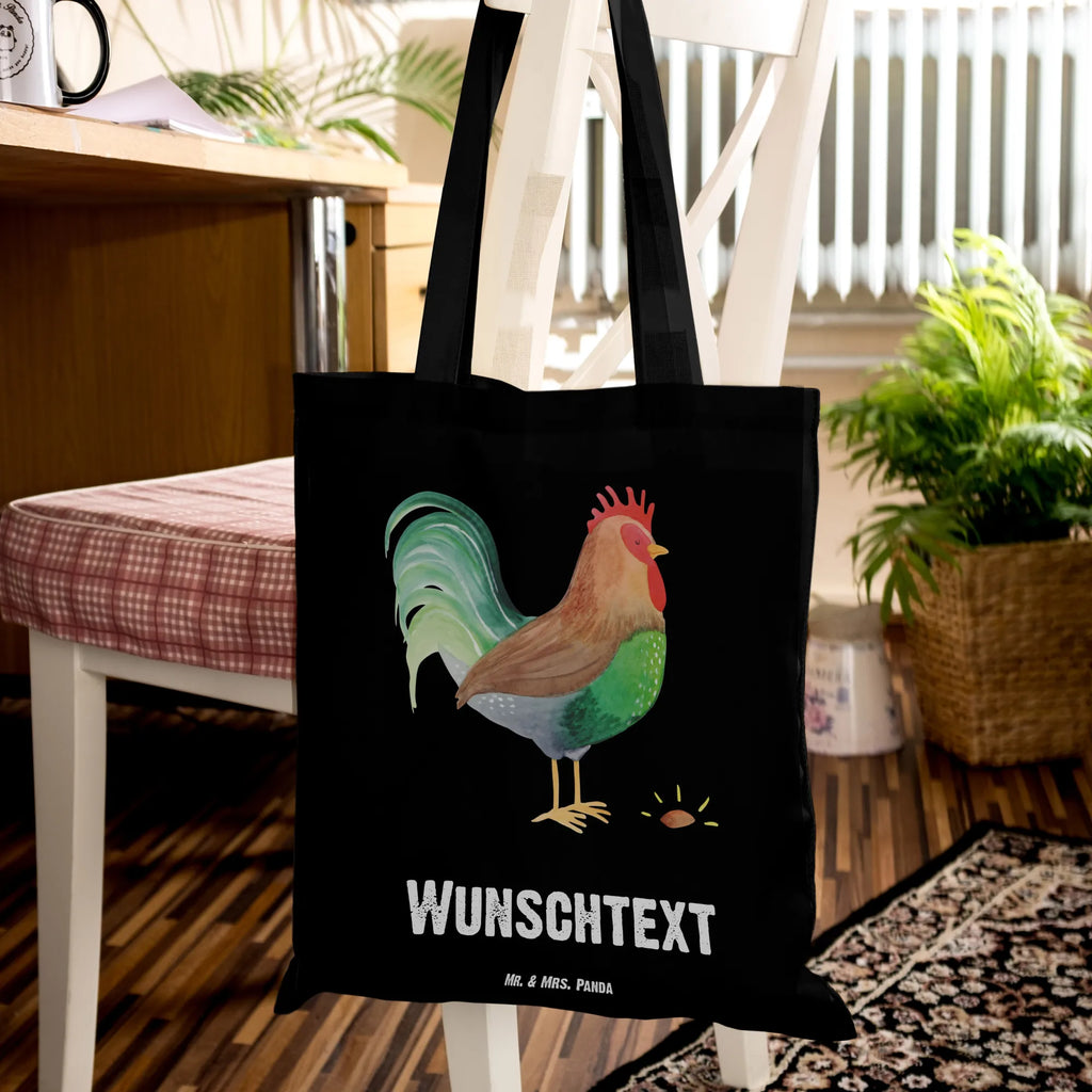 Personalisierte Tragetasche Hahn mit Korn Tüte, Stoffbeutel mit Namen, Shopper, Schultertasche, Personalisierter Jutebeutel, Personalisierte Jutetasche, Personalisierte Tasche, Personalisierte Einkaufstasche, Umhängetasche, Einkaufstasche mit Namen, Tragetasche mit Namen, Personalisierte Beuteltasche, Strandtasche, Personalisierter Beutel, Einkaufsbeutel, Personalisierte Kindergartentasche, Personalisierter Stoffbeutel, Bauernhof, Hoftiere, Landwirt, Landwirtin, Henne, Natur, Korn, Hahn, Eier