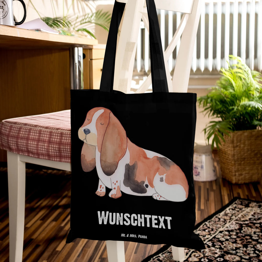 Personalizowana torba pies Basset Hound Pies, motyw psa, zwierzę domowe, rasa psa, miłośnik zwierząt, właściciel psa, powiedzenia