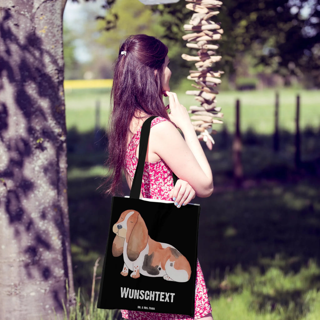 Personalizowana torba pies Basset Hound Pies, motyw psa, zwierzę domowe, rasa psa, miłośnik zwierząt, właściciel psa, powiedzenia