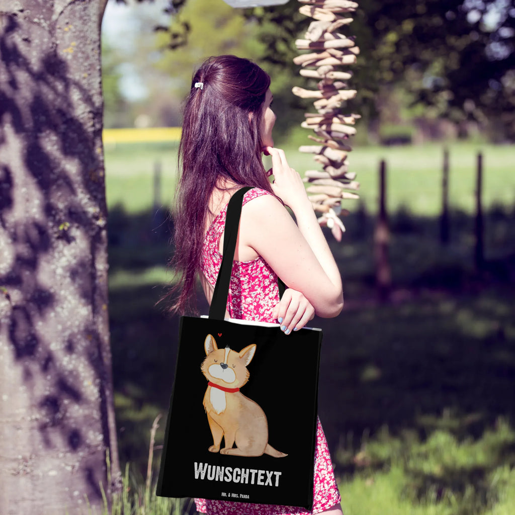 Personalizowana torba Pies szczęście Tragetasche mit Namen, Umhängetasche, Einkaufstasche mit Namen, Strandtasche, Personalisierter Stoffbeutel, Personalisierte Beuteltasche, Personalisierte Einkaufstasche, Tüte, Personalisierte Jutetasche, Personalisierter Beutel, Shopper, Personalisierte Tasche, Personalisierter Jutebeutel, Personalisierte Kindergartentasche, Einkaufsbeutel, Stoffbeutel mit Namen, Schultertasche, Sprüche, Hund, Hunderasse, Hundebesitzer, Hundemotiv, Haustier, Tierliebhaber, Spruch, Hundeliebe, Liebe, Hundemama, Corgie