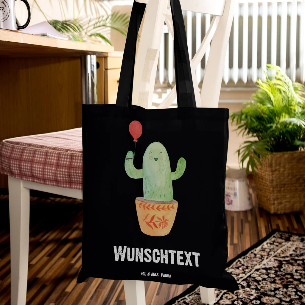 Personalizowana torba Kaktus balon Tragetasche mit Namen, Personalisierte Tasche, Personalisierte Einkaufstasche, Personalisierte Beuteltasche, Personalisierter Stoffbeutel, Einkaufstasche mit Namen, Personalisierte Kindergartentasche, Stoffbeutel mit Namen, Personalisierte Jutetasche, Personalisierter Jutebeutel, Personalisierter Beutel, Kaktus, Kakteen, Büroalltag, Ausbildung, Büro, Prüfung, Stress, Freundin, Freund, Freude, Neustart, Luftballon