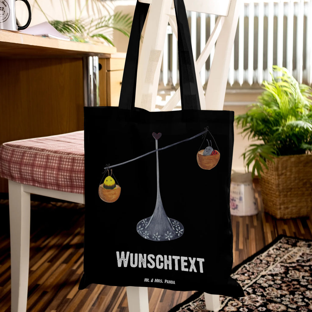 Personalised tote bag Star sign Scale constellations, birthdays, astrology, zodiac, date of birth, month of birth, birthday October, gift September, bumble bee, ladybird, Libra gift, balance, Libra zodiac sign, bee, gift October, Libra, birthday September