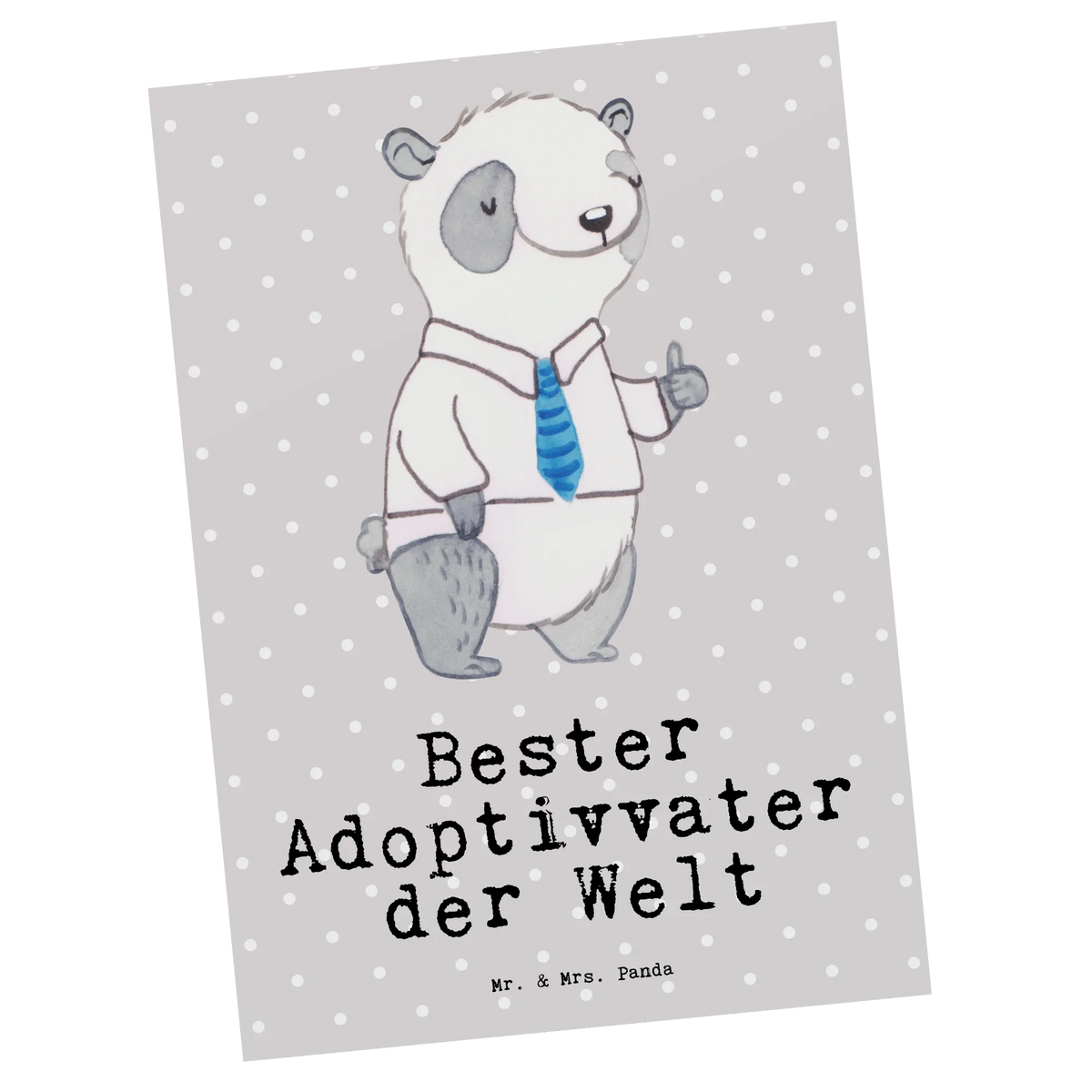 Postkarte Panda Bester Adoptivvater der Welt Fotokarte, bildkarte, einzelkarte, Postkarten, Kunstkarten, Ansichtskarte, Postkarte, kunstkarte, Grußkarte, Designkarte, Ansichtskarten, spruchkarte, Motivkarte, Geschenkidee, Geschenk, Schenken, Mitbringsel, Geburtstag, Geburtstagsgeschenk, für, Danke, Dankeschön, Bedanken, Freude machen, Geschenktipp, Adoption, Adoptiert, Adoptiv Vater, Adoptivvater