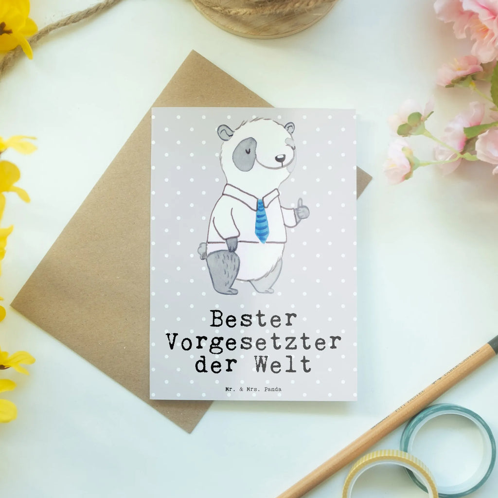 Greetings card panda Best boss in the world Geburtstagskarte, Hochzeitskarte, Grußkarte, Einladungskarte, Ansichtskarten, Glückwunschkarte, Karte, Klappkarte, für, Dankeschön, Geschenk, Schenken, Geburtstag, Geburtstagsgeschenk, Geschenkidee, Danke, Bedanken, Mitbringsel, Freude machen, Geschenktipp, Vorgesetzter, Arbeitgeber, Chef, Abteilungsleiter, Abschiedsgeschenk, Arbeit, Kollege, Führungskraft, Vorgesetzte, Leiter, Boss