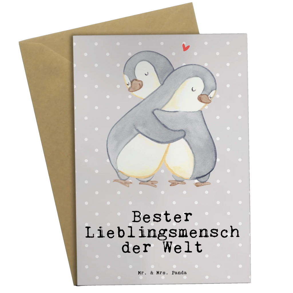 Grußkarte Pinguin Bester Lieblingsmensch der Welt Hochzeitskarte, Einladungskarte, Geburtstagskarte, Grußkarte, Karte, Glückwunschkarte, Ansichtskarten, Klappkarte, für, Dankeschön, Geschenk, Schenken, Geburtstag, Geburtstagsgeschenk, Geschenkidee, Danke, Bedanken, Mitbringsel, Freude machen, Geschenktipp, Papa, Bae, Herz, Mama, beste Freundin, Liebe, Partner, Lieblingsmensch, Love, Liebling, Freund, Familie, Lieblings Mensch