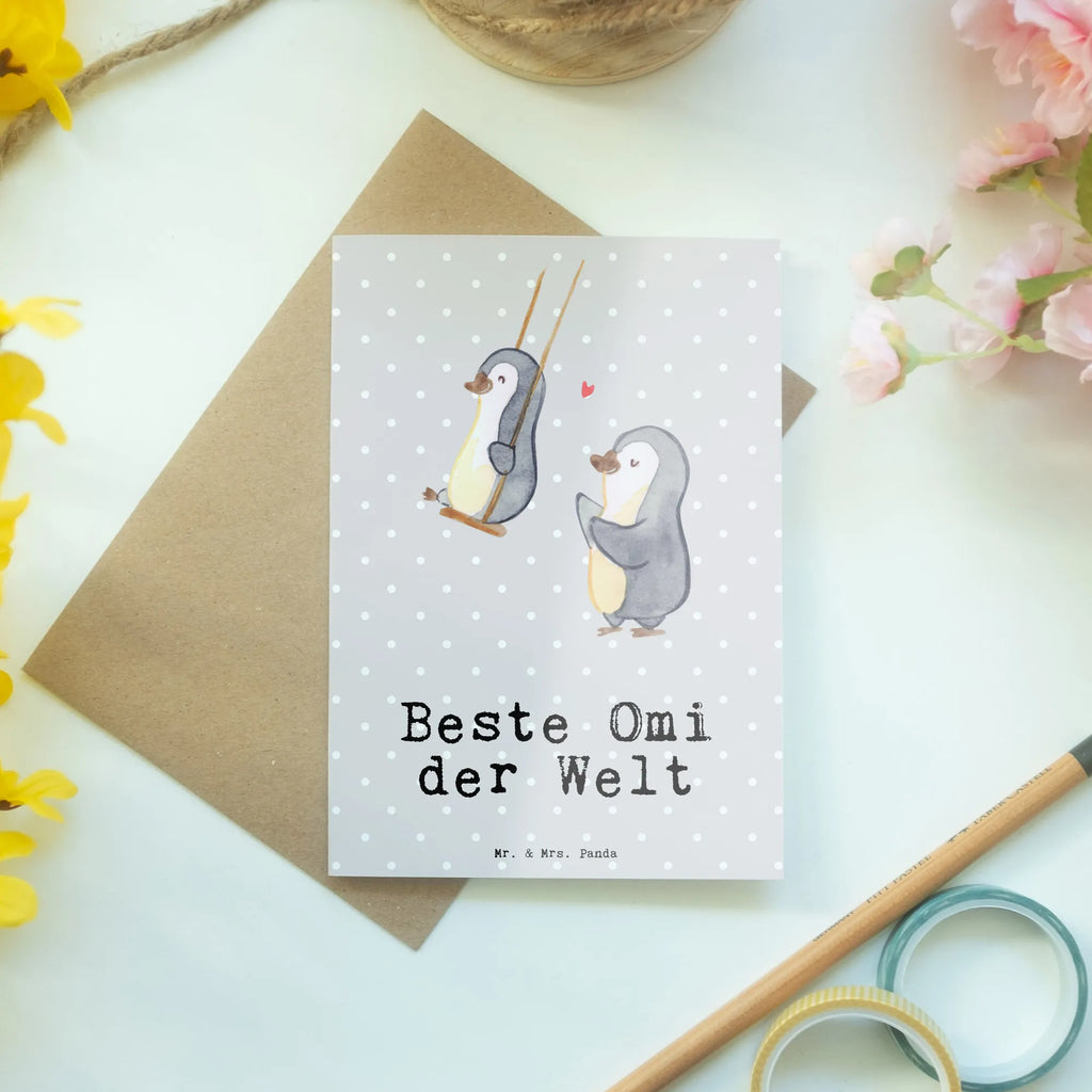 Greetings card penguin Best grandma in the world wedding card, birthday card, invitation card, greeting card, folding card, for, thank you, gift, giving, birthday, birthday present, gift idea, souvenir, make you happy, gift tip, grandma, Grandmother, grandson, grandmother, grandchild, granddaughter, best, little thing, grandpa