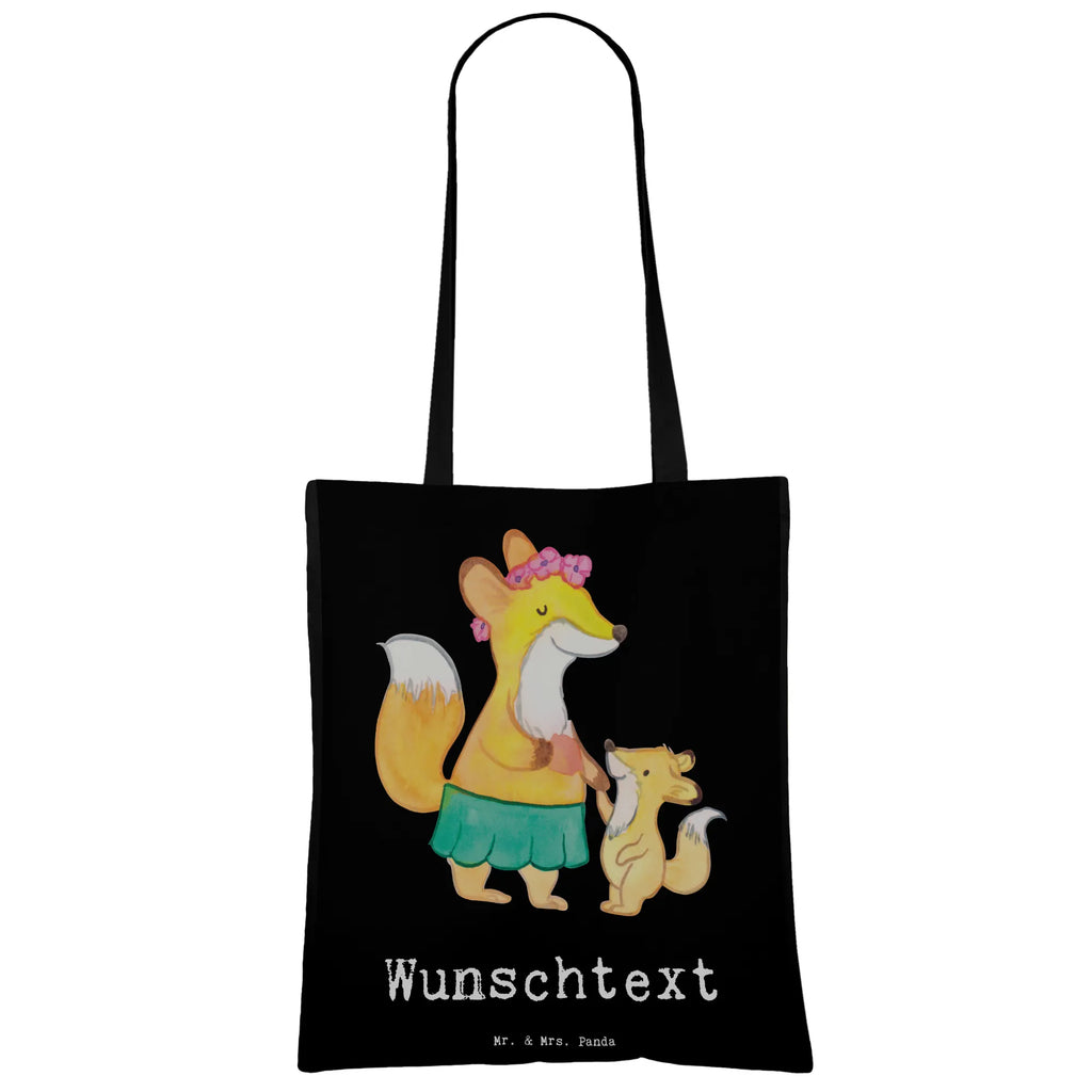 Personalised tote bag Fox best mom in the world for, thank you, gift, giving, birthday, birthday present, gift idea, souvenir, make you happy, gift tip, Mother&#39;s Day, Super Mom, Thank You, Best Mom, Mutti, Mommy, Son, Mother, Mama, Daughter, Ma, Best
