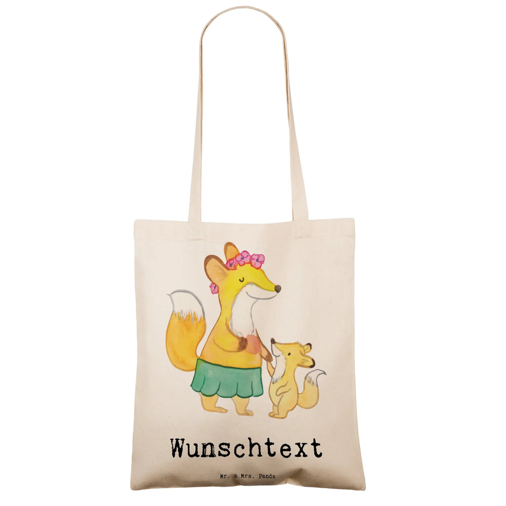 Personalised tote bag Fox best mom in the world for, thank you, gift, giving, birthday, birthday present, gift idea, souvenir, make you happy, gift tip, Mother&#39;s Day, Super Mom, Thank You, Best Mom, Mutti, Mommy, Son, Mother, Mama, Daughter, Ma, Best