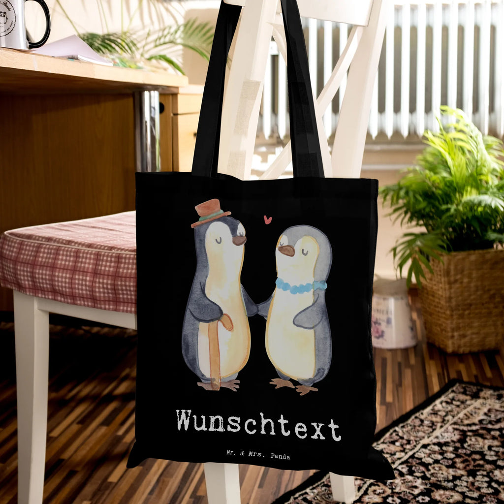 Personalised tote bag penguin Best grandparents in the world for, thank you, gift, giving, birthday, birthday present, gift idea, souvenir, make you happy, gift tip, granddaughter, best, grandpa. Grandpa, little thing, grandma, grandchild, grandfather, grandmother, oppa, Grandparents, grandpa, grandson, oppi, grandparents
