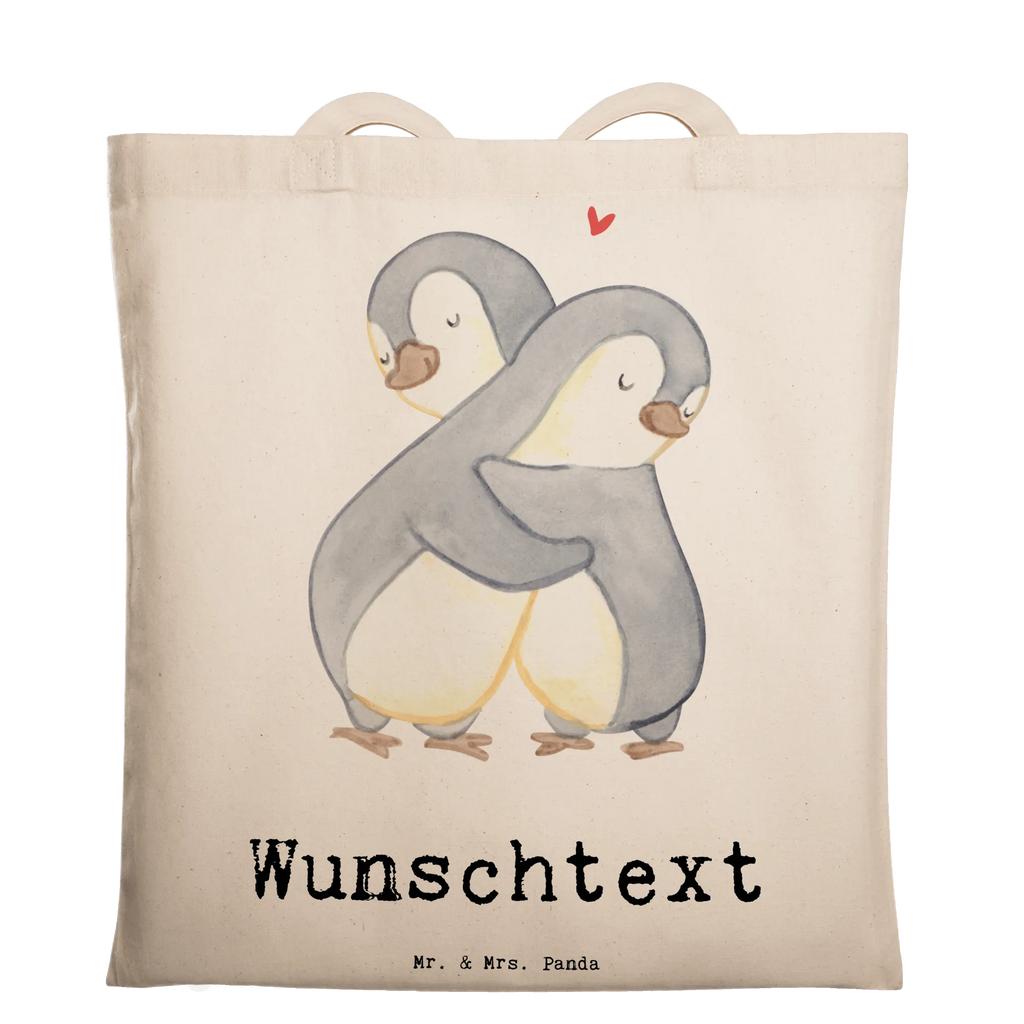 Personalised tote bag penguin Best cuddle partner in the world for, thank you, gift, giving, birthday, birthday present, gift idea, souvenir, make you happy, gift tip, Wife, Love, Bed, Wedding Anniversary, In Love, Husband, Spouse, Boyfriend, Life Partner, Netflix, Cuddle, Cuddle Partner, Partner, Girlfriend