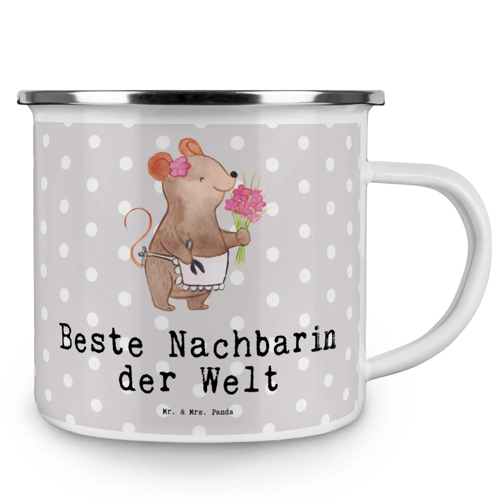 Kempingowy kubek emaliowany Mysz Najlepsza sąsiadka na świecie Becher, becher emaille, Emailletasse, Blechtasse, Campingtasse, Kaffeetasse, wandertasse, Kaffeebecher, Trinkbecher, wanderbecher, emaillebecher, metallbecher, Tasse, Metalltasse, Pott, Reisebecher, Teetasse, Emaille Tasse, reisetasse, Emaille Becher, Campingbecher, Tasse Emaille, blechbecher, Teebecher, Geschenkidee, Geschenk, Schenken, Mitbringsel, Geburtstag, Geburtstagsgeschenk, für, Danke, Dankeschön, Bedanken, Freude machen, Geschenktipp, Freundschaft, Nachbarin, Freundin, Nachbarn, Anwohnerin, Angrenzer, Bewohnerin, Nachbarschaft