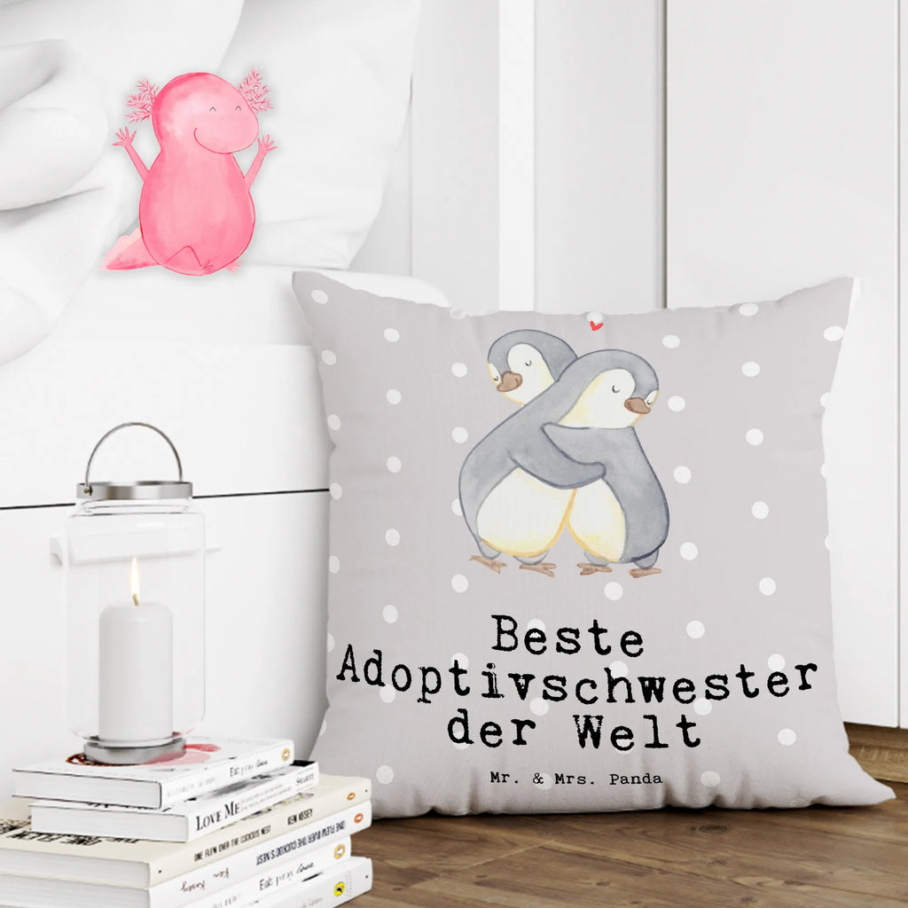 40x40 Kissen Pinguin Beste Adoptivschwester der Welt Kissenhülle, Motivkissen, Sofakissen, Kissenhülle 40x40, Kissen 40x40 Waschbar, Dekokissen, Kissenbezüge, Kopfkissen, Kissen, Sofakissen 40x40, Dekokissen Sofa, Kissenbezug 40x40, Kopfkissen 40x40, Kissen 40x40, sofakissen, Dekokissen 40x40, sitzkissen, Couchkissen, Zierkissen, für, Dankeschön, Geschenk, Schenken, Geburtstag, Geburtstagsgeschenk, Geschenkidee, Danke, Bedanken, Mitbringsel, Freude machen, Geschenktipp, Adoptivschwester, Sister, Beste, Schwester, adoptiert, Familie, Adoptiv, Kleinigkeit, Geschwister, Schwesterherz, Tochter