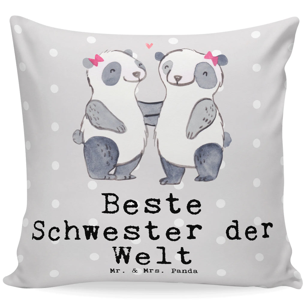 Cushion panda best sister in the world sofa, fluffy, settee, Pillow, 40x40, 40 x 40, soft, cushion, couch, bedroom, bed, pad, pillows, pillow case, for, thank you, gift, giving, birthday, birthday present, gift idea, souvenir, make you happy, gift tip, Children, Sisters, Sister, Love, Gift, Daughter, Best, Trifle, Family, Siblings