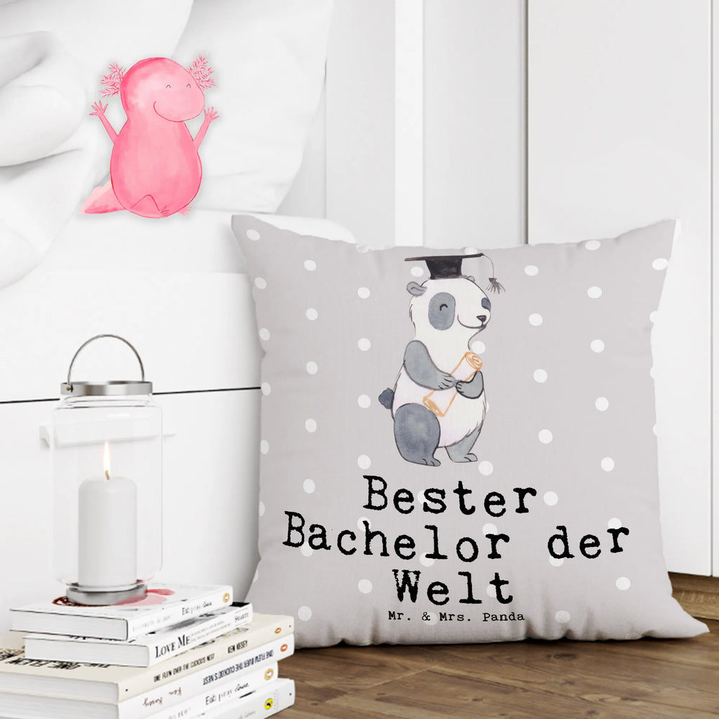 40x40 poduszka Panda Najlepszy kawaler na świecie dla, Dziękuję, Prezent, Wręczyć, Urodziny, Prezent urodzinowy, Pomysł na prezent, Podziękować, Upominek, Sprawić radość, Tip na prezent