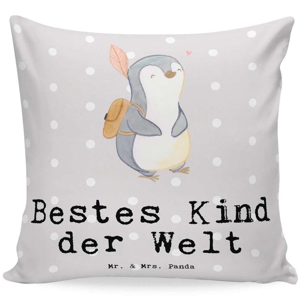 Cushion penguin best kid in the world pillows, pad, pillow case, 40 x 40, cushion, sofa, settee, soft, fluffy, 40x40, bed, couch, bedroom, Pillow, for, thank you, gift, giving, birthday, birthday present, gift idea, souvenir, make you happy, gift tip, kid, offspring, child, daughter, son, christening, kids, kiddy, best, birth, darling, children