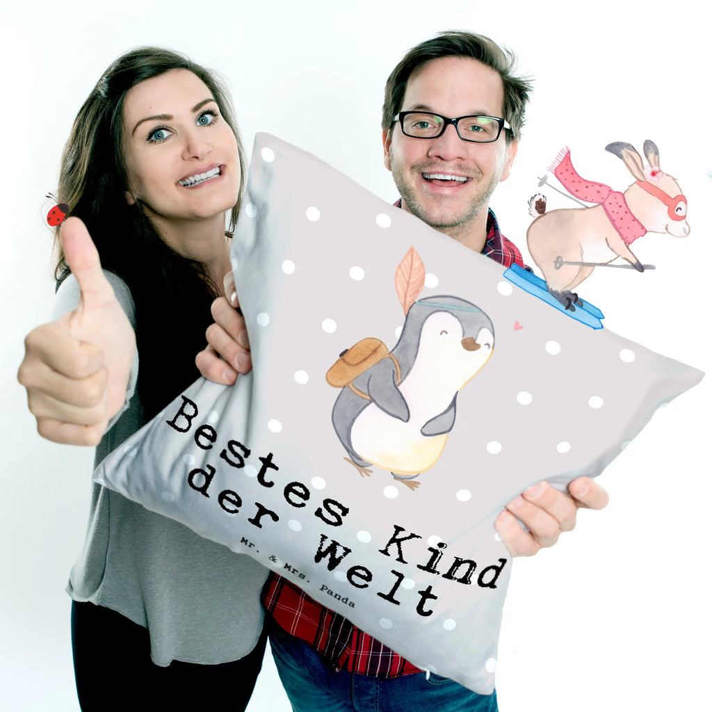 Cushion penguin best kid in the world pillows, pad, pillow case, 40 x 40, cushion, sofa, settee, soft, fluffy, 40x40, bed, couch, bedroom, Pillow, for, thank you, gift, giving, birthday, birthday present, gift idea, souvenir, make you happy, gift tip, kid, offspring, child, daughter, son, christening, kids, kiddy, best, birth, darling, children