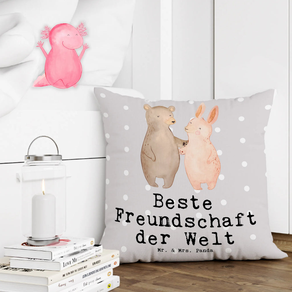 Cushion Hare Best Friendship in the World Sofakissen, Kissen 40x40 Waschbar, Kopfkissen 40x40, Kissen, Zierkissen, Kissenhülle 40x40, Kissenbezug 40x40, Sofakissen 40x40, Motivkissen, sofakissen, Couchkissen, Dekokissen Sofa, Kissenbezüge, Dekokissen 40x40, Kissen 40x40, Dekokissen, sitzkissen, Kopfkissen, Kissenhülle, für, Dankeschön, Geschenk, Schenken, Geburtstag, Geburtstagsgeschenk, Geschenkidee, Danke, Bedanken, Mitbringsel, Freude machen, Geschenktipp, Freund, best friends, Clique, Freundin, Freunde, bff, Freundschaft, bae, Kumpel, Freunde fürs Leben