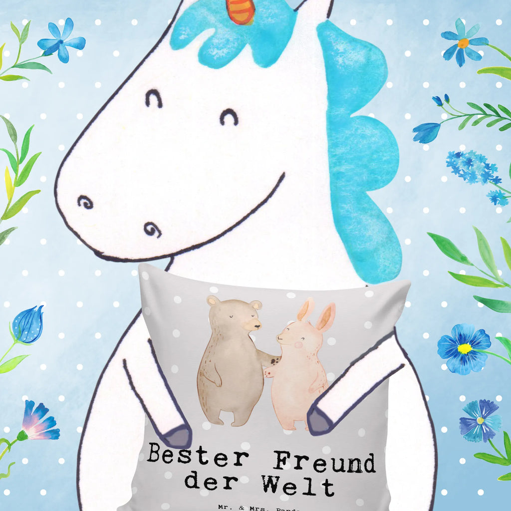 Cushion Hare best friend in the world settee, 40 x 40, couch, 40x40, pad, sofa, pillow case, fluffy, soft, Pillow, bedroom, pillows, bed, cushion, for, thank you, gift, giving, birthday, birthday present, gift idea, souvenir, make you happy, gift tip, bro, love, mate, significant other, husband, friend, heart, favorite person, partner