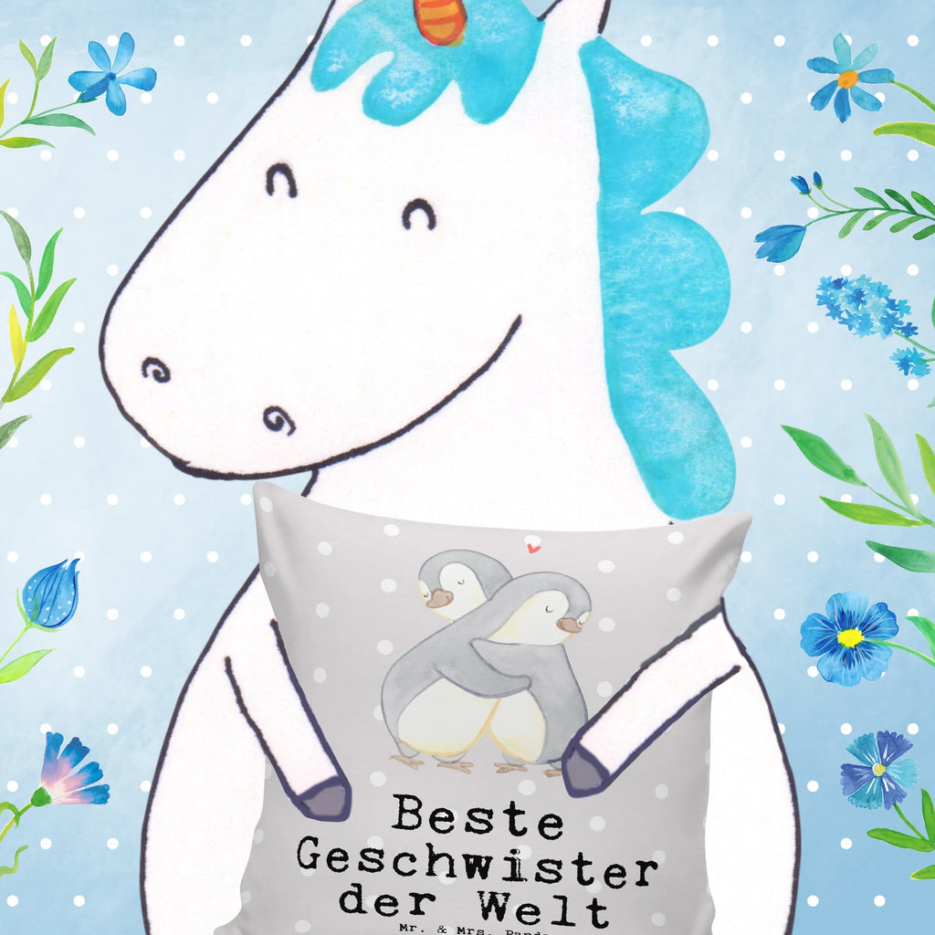 40x40 poduszka pingwin Najlepsze rodzeństwo na świecie dla, Dziękuję, Prezent, Wręczyć, Urodziny, Prezent urodzinowy, Pomysł na prezent, Podziękować, Upominek, Sprawić radość, Tip na prezent