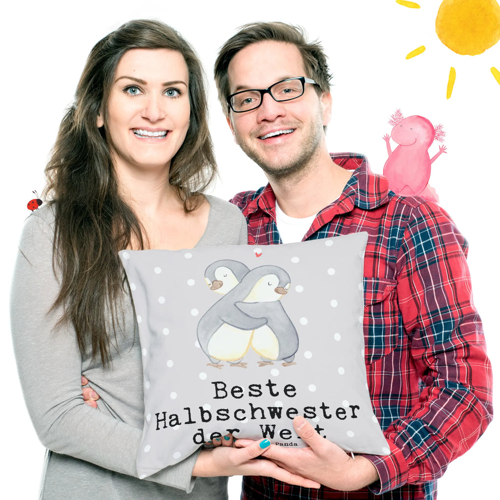 40x40 Kissen Pinguin Beste Halbschwester der Welt Motivkissen, Dekokissen 40x40, Sofakissen, Sofakissen 40x40, sitzkissen, Zierkissen, Couchkissen, Dekokissen, Kissenbezug 40x40, Kissenhülle, Kopfkissen, Kissen, Dekokissen Sofa, Kissen 40x40, Kopfkissen 40x40, Kissenhülle 40x40, Kissen 40x40 Waschbar, Kissenbezüge, sofakissen, für, Dankeschön, Geschenk, Schenken, Geburtstag, Geburtstagsgeschenk, Geschenkidee, Danke, Bedanken, Mitbringsel, Freude machen, Geschenktipp, Familie, Liebe, Sister, Stiefschwester, Geschwister, Schwestern, Kinder, Halbschwester, Schwesterherz, Tochter, Kleinigkeit, Schwester, Stiefgeschwister, Beste