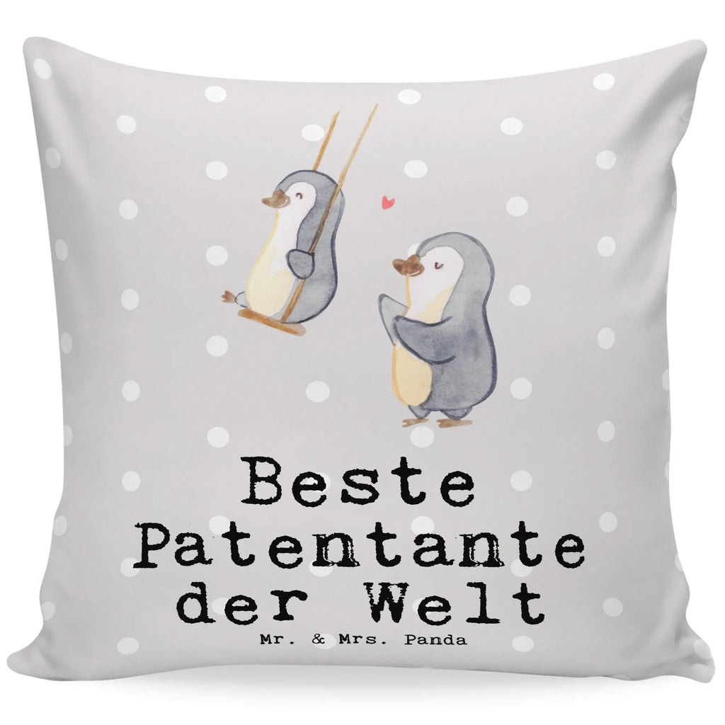 Cushion penguin Best godmother in the world soft, pillows, bed, Pillow, cushion, 40 x 40, settee, bedroom, fluffy, couch, sofa, pad, pillow case, 40x40, for, thank you, gift, giving, birthday, birthday present, gift idea, souvenir, make you happy, gift tip, family, favorite aunt, Godmother, nephew, little thing, christening partner, niece, godfather aunt, baptism