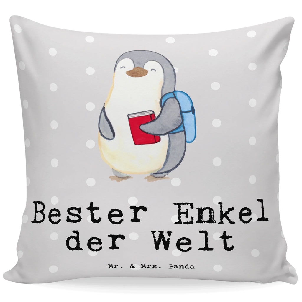 40x40 Kissen Pinguin Bester Enkel der Welt Kissenhülle 40x40, Sofakissen, Zierkissen, Kopfkissen, Kopfkissen 40x40, Dekokissen 40x40, Kissenhülle, Kissen, Dekokissen, Kissenbezüge, Kissenbezug 40x40, Kissen 40x40 Waschbar, Motivkissen, Dekokissen Sofa, Kissen 40x40, sofakissen, sitzkissen, Couchkissen, Sofakissen 40x40, für, Dankeschön, Geschenk, Schenken, Geburtstag, Geburtstagsgeschenk, Geschenkidee, Danke, Bedanken, Mitbringsel, Freude machen, Geschenktipp, Kind von Tochter, Enkelkind, Oma, Enkel, Enkelsohn, Taufe, Opa, Großsohn, Kind von Sohn