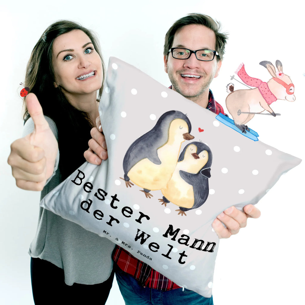 40x40 poduszka pingwin Najlepszy mężczyzna na świecie dla, Dziękuję, Prezent, Wręczyć, Urodziny, Prezent urodzinowy, Pomysł na prezent, Podziękować, Upominek, Sprawić radość, Tip na prezent