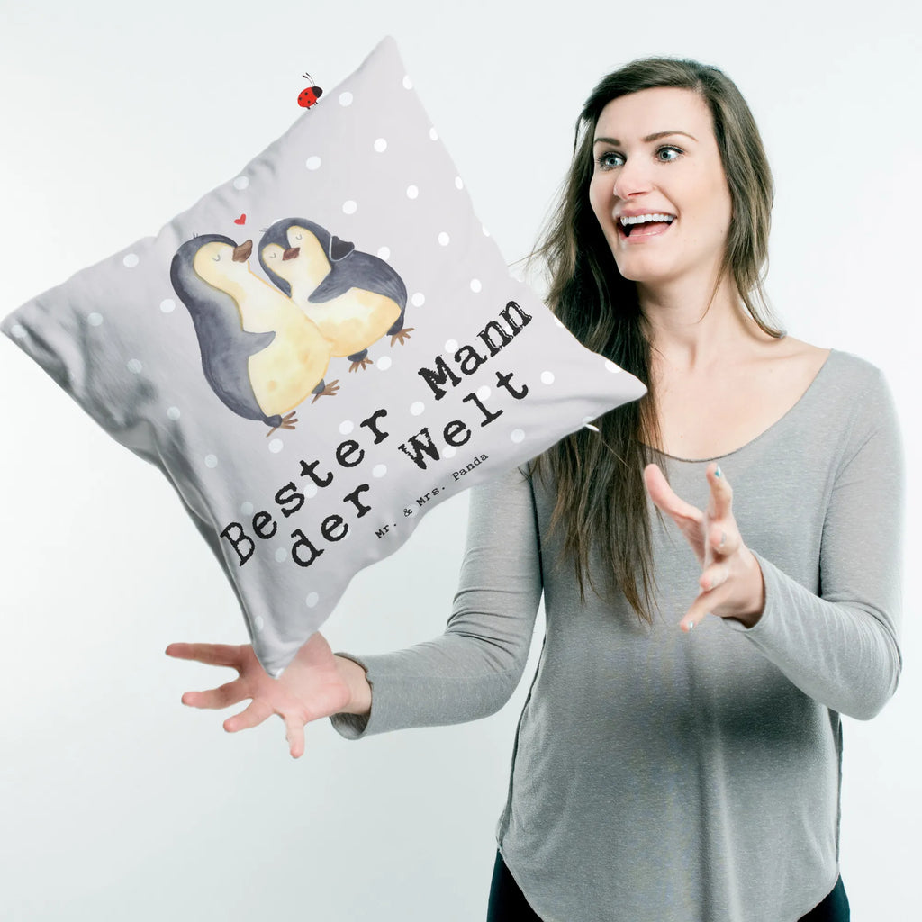 40x40 poduszka pingwin Najlepszy mężczyzna na świecie dla, Dziękuję, Prezent, Wręczyć, Urodziny, Prezent urodzinowy, Pomysł na prezent, Podziękować, Upominek, Sprawić radość, Tip na prezent