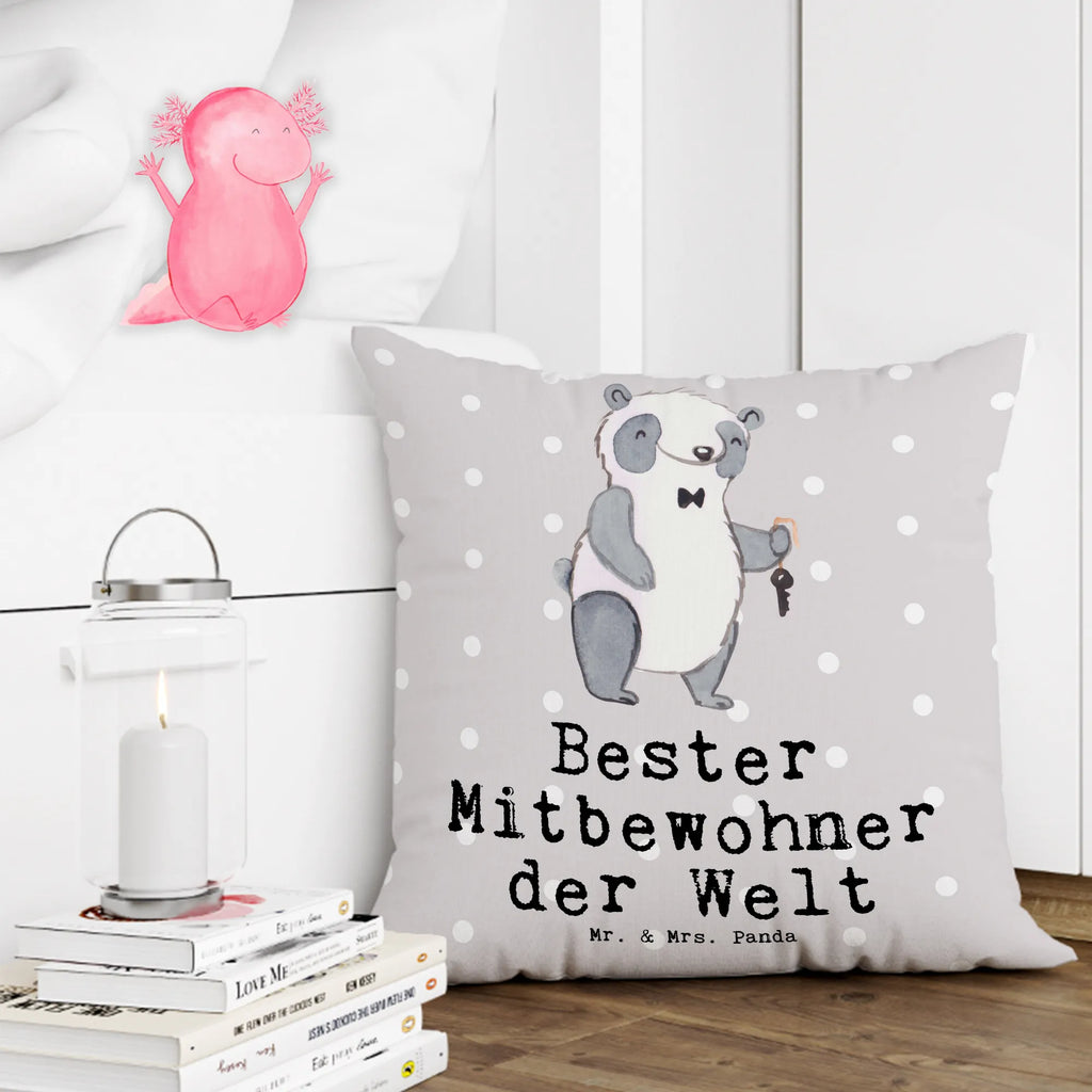40x40 Kissen Panda Bester Mitbewohner der Welt Sofakissen, Kissenbezug 40x40, Kissenbezüge, sitzkissen, Kissen, Kissen 40x40, Zierkissen, Kopfkissen 40x40, Kissenhülle, Kissen 40x40 Waschbar, Couchkissen, Kissenhülle 40x40, Dekokissen 40x40, Sofakissen 40x40, Kopfkissen, Dekokissen, sofakissen, Motivkissen, Dekokissen Sofa, für, Dankeschön, Geschenk, Schenken, Geburtstag, Geburtstagsgeschenk, Geschenkidee, Danke, Bedanken, Mitbringsel, Freude machen, Geschenktipp, Zimmernachbar, Wohngemeinschaft, Zimmerkollege, Zimmergenosse, Stubenkamerad, Mitbewohner, WG, WG-Bewohner