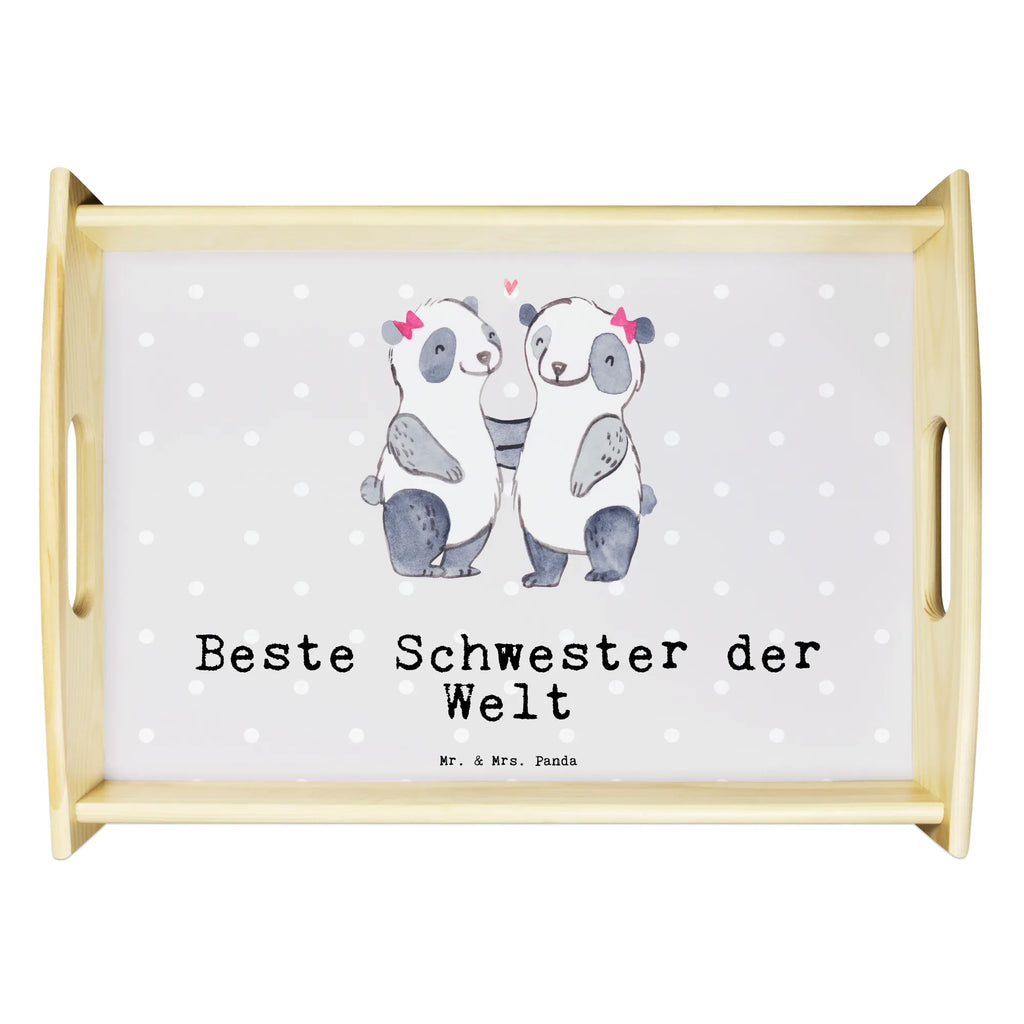 Serviertablett Panda Beste Schwester der Welt Küchentablett, Tablett, Holztablett, Dekotablett, Frühstückstablett, Serviertablett, für, Dankeschön, Geschenk, Schenken, Geburtstag, Geburtstagsgeschenk, Geschenkidee, Danke, Bedanken, Mitbringsel, Freude machen, Geschenktipp, Liebe, Beste, Tochter, Geschwister, Kleinigkeit, Schwesterherz, Sister, Familie, Schwestern, Kinder, Schwester