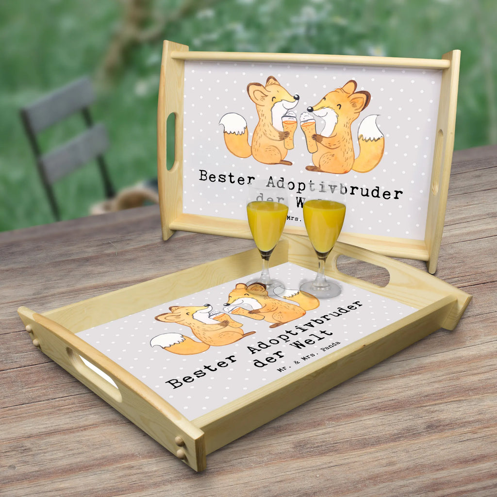 Serving tray Fox Best adoptive brother in the world serving tray, breakfast tray, wooden tray, kitchen tray, tray, for, thank you, gift, giving, birthday, birthday present, gift idea, souvenir, make you happy, gift tip, son, adopted, trifle, brother, brother heart, sibling, Adoptive brother, best, sister, family