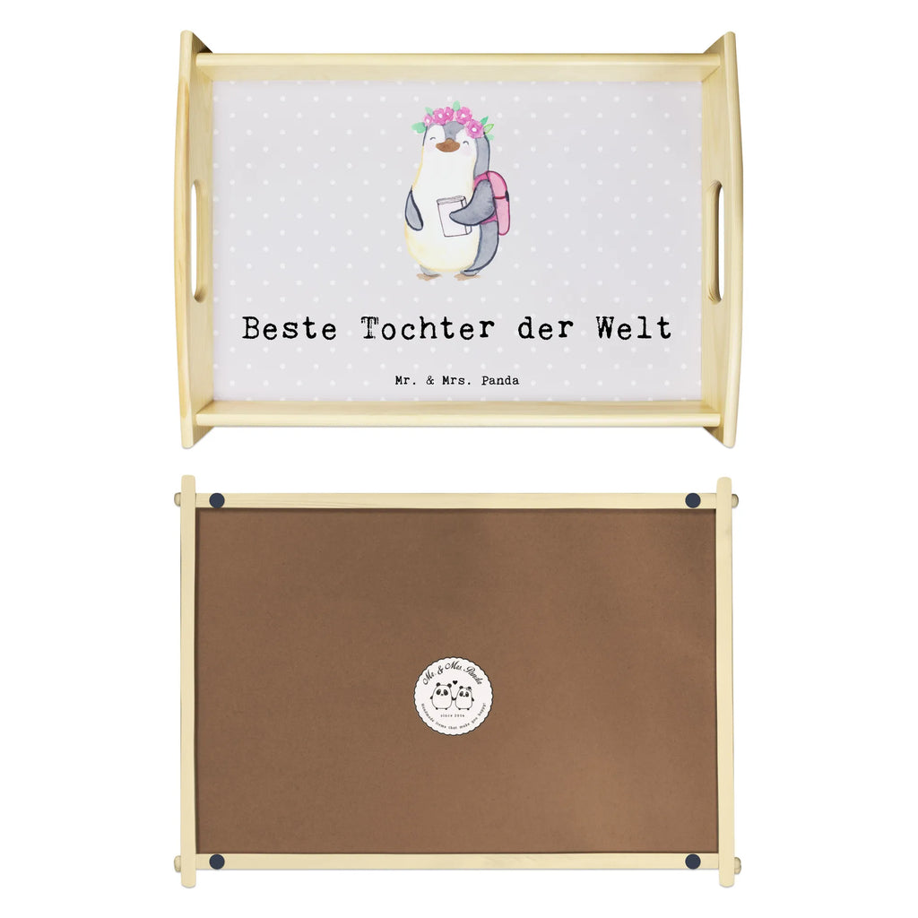 Serving tray penguin best daughter in the world breakfast tray, wooden tray, tray, kitchen tray, serving tray, for, thank you, gift, giving, birthday, birthday present, gift idea, souvenir, make you happy, gift tip, mother, daughter, reward, child, birth, family, children, father, little one, little daughter, daughters