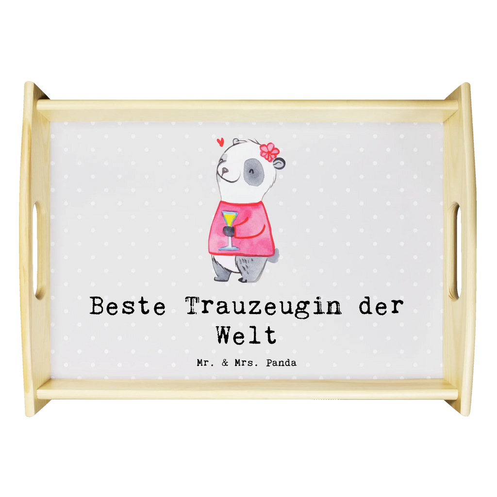 Serviertablett Panda Beste Trauzeugin der Welt Tablett, Frühstückstablett, Dekotablett, Serviertablett, Holztablett, Küchentablett, für, Dankeschön, Geschenk, Schenken, Geburtstag, Geburtstagsgeschenk, Geschenkidee, Danke, Bedanken, Mitbringsel, Freude machen, Geschenktipp, Heirat, Hochzeit, Trauung, Standesamt, Trauzeugin, Freundin, Braut, Trauhzeugin, JGA, Kirche