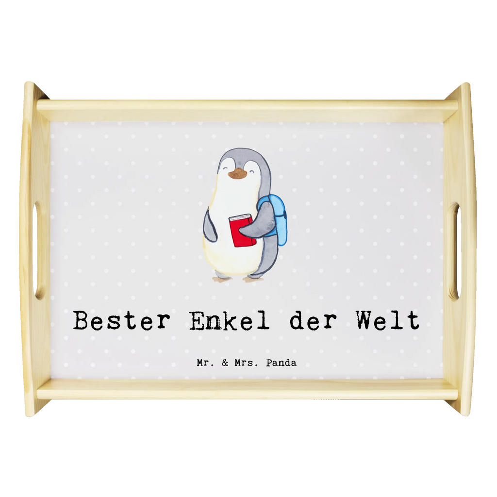 Serviertablett Pinguin Bester Enkel der Welt Tablett, Serviertablett, Holztablett, Frühstückstablett, Küchentablett, Dekotablett, für, Dankeschön, Geschenk, Schenken, Geburtstag, Geburtstagsgeschenk, Geschenkidee, Danke, Bedanken, Mitbringsel, Freude machen, Geschenktipp, Enkelkind, Oma, Taufe, Enkelsohn, Enkel, Opa, Großsohn, Kind von Tochter, Kind von Sohn