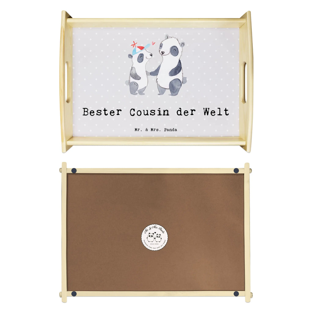 Serving tray panda best cousin in the world breakfast tray, wooden tray, kitchen tray, serving tray, tray, for, thank you, gift, giving, birthday, birthday present, gift idea, souvenir, make you happy, gift tip, kin, family, Cousin, cousin, aunt&#39;s son, uncle&#39;s son