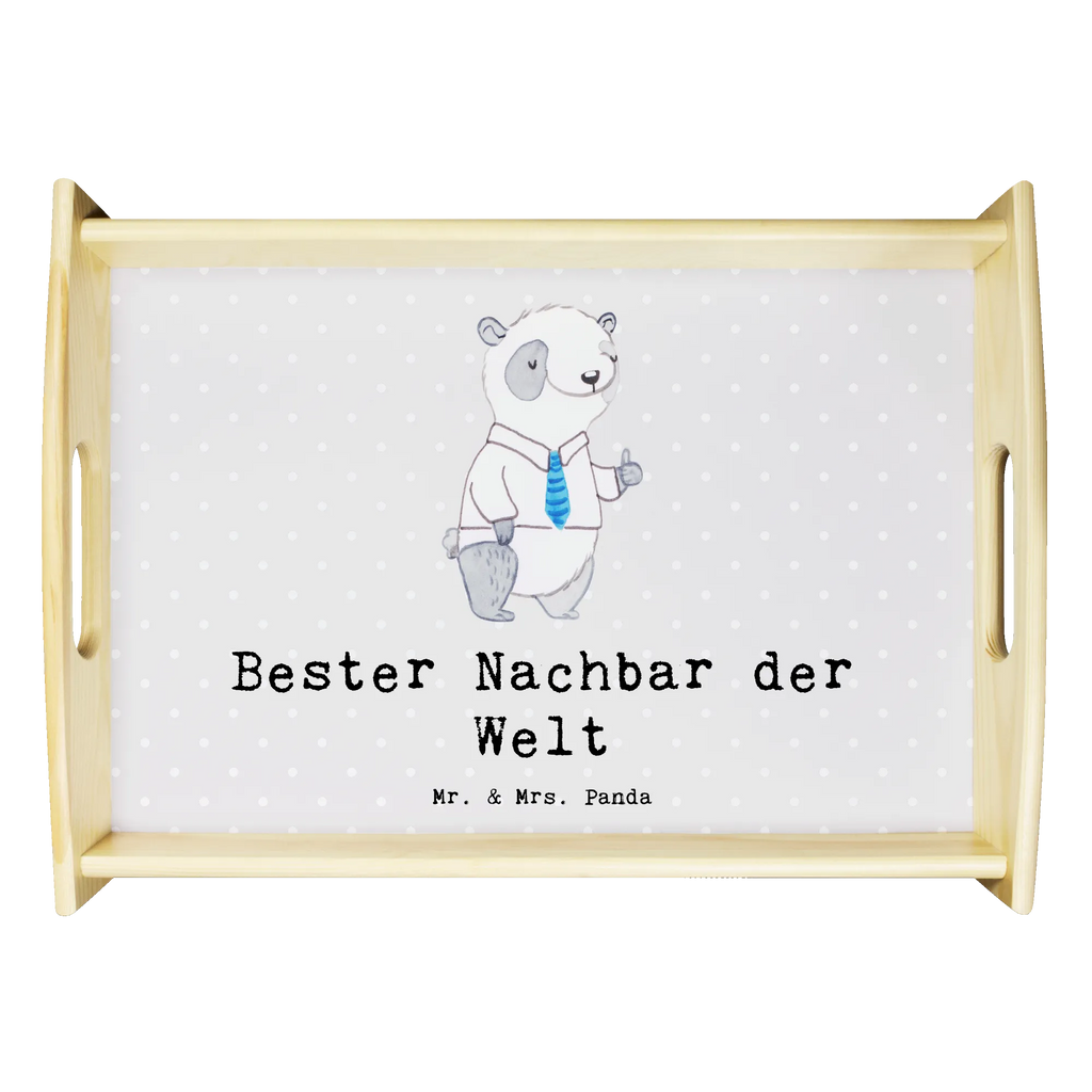 Serviertablett Panda Bester Nachbar der Welt Dekotablett, Holztablett, Küchentablett, Frühstückstablett, Tablett, Serviertablett, für, Dankeschön, Geschenk, Schenken, Geburtstag, Geburtstagsgeschenk, Geschenkidee, Danke, Bedanken, Mitbringsel, Freude machen, Geschenktipp, Freund, Anwohner, Angrenzer, Bewohner, Nachbarn, Freundschaft, Nachbarschaft, Nachbar