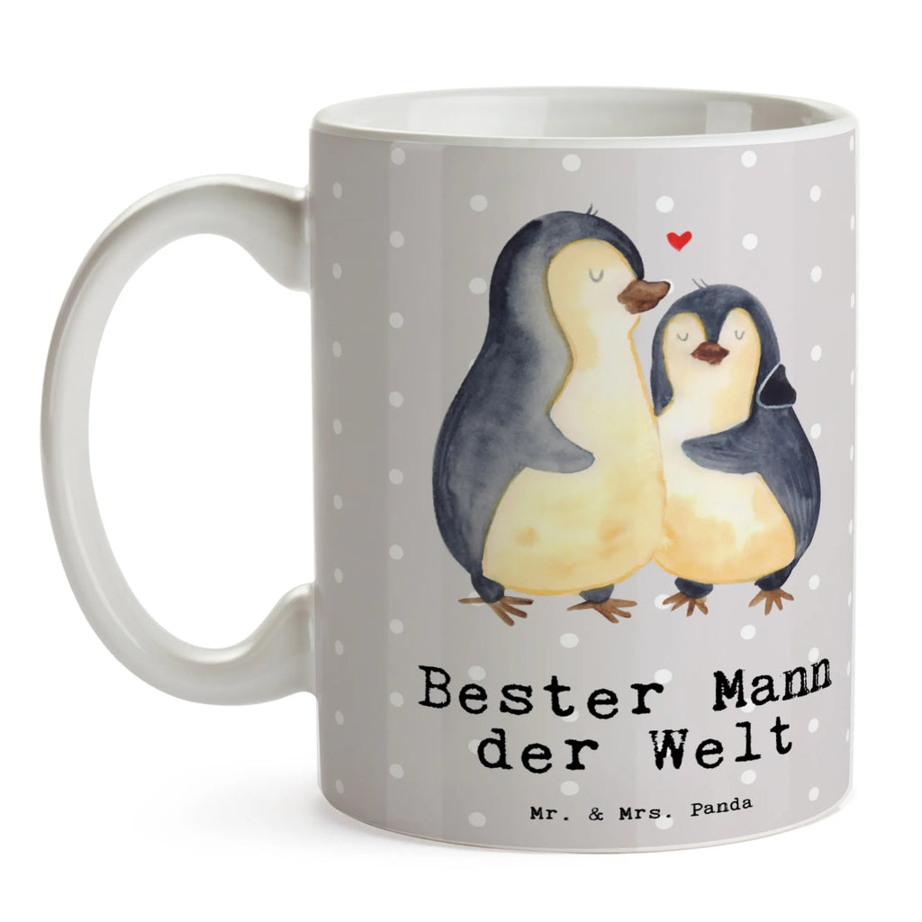 Tasse Pinguin Bester Mann der Welt Keramiktasse, Geschenktasse, Tasse, Tasse mit Zitaten, Porzellantasse, Teetasse, Bürotasse, Tasse mit Motiven, Kaffeetasse, für, Dankeschön, Geschenk, Schenken, Geburtstag, Geburtstagsgeschenk, Geschenkidee, Danke, Bedanken, Mitbringsel, Freude machen, Geschenktipp, Bräutigam, Traummann, Gatte, Ehepartner, Kleinigkeit, Liebling, Ehemann, Partner, Lebensgefährte, Freund, Ehe, Mann, Beste