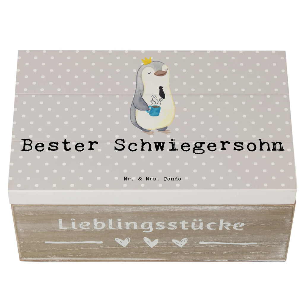 Holzkiste Pinguin Bester Schwiegersohn XXL, Schatzkiste, Erinnerungsbox, Geschenkdose, Holzkiste, Dekokiste, Schatulle, Kiste, Erinnerungskiste, Aufbewahrungsbox, Truhe, Geschenkbox, für, Dankeschön, Geschenk, Schenken, Geburtstag, Geburtstagsgeschenk, Geschenkidee, Danke, Bedanken, Mitbringsel, Freude machen, Geschenktipp, Frau, Tochter, Schwiegersohn, angeheiratet, Hochzeit, Ehefrau des Sohns, Heirat