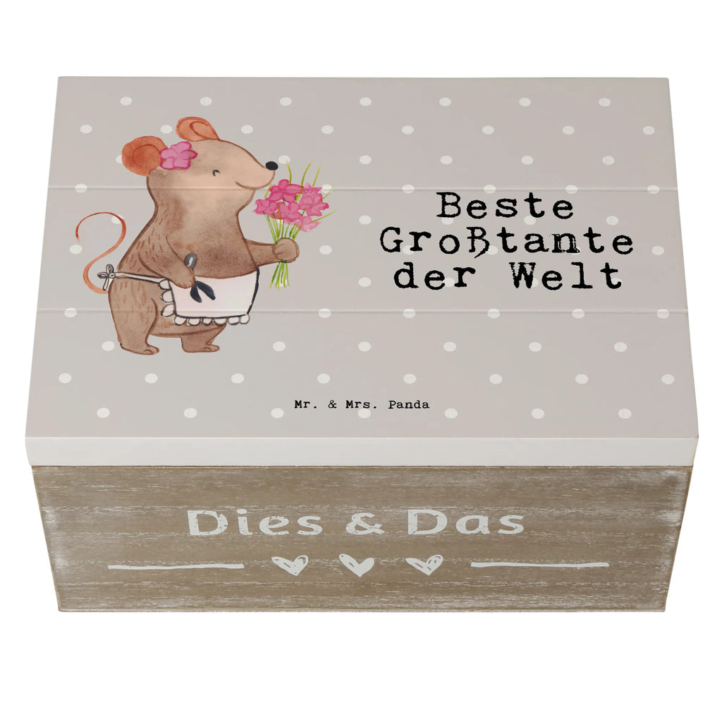 Holzkiste Maus Beste Großtante der Welt Erinnerungskiste, Truhe, Holzkiste, Schatulle, Geschenkdose, Kiste, Aufbewahrungsbox, Erinnerungsbox, Dekokiste, XXL, Schatzkiste, Geschenkbox, für, Dankeschön, Geschenk, Schenken, Geburtstag, Geburtstagsgeschenk, Geschenkidee, Danke, Bedanken, Mitbringsel, Freude machen, Geschenktipp, Nichte, Tante, Großtante, Schwester, Kleinigkeit, Familie, Groß, Grosstante, Beste, Tanten, Lieblingstante, Neffe