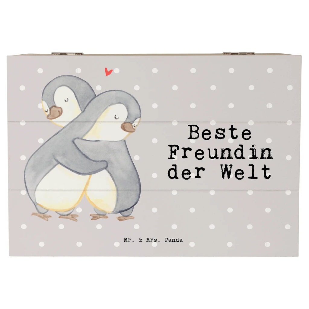Holzkiste Pinguin Beste Freundin der Welt Erinnerungsbox, Erinnerungskiste, Holzkiste, Schatulle, Geschenkdose, Truhe, XXL, Kiste, Schatzkiste, Aufbewahrungsbox, Geschenkbox, Dekokiste, für, Dankeschön, Geschenk, Schenken, Geburtstag, Geburtstagsgeschenk, Geschenkidee, Danke, Bedanken, Mitbringsel, Freude machen, Geschenktipp, Frau, Freundin, bff, Freundinnen, Ehefrau, bae, Spruch, beste Freundin, Freundschaft. Liebste, beste, Jahrestag