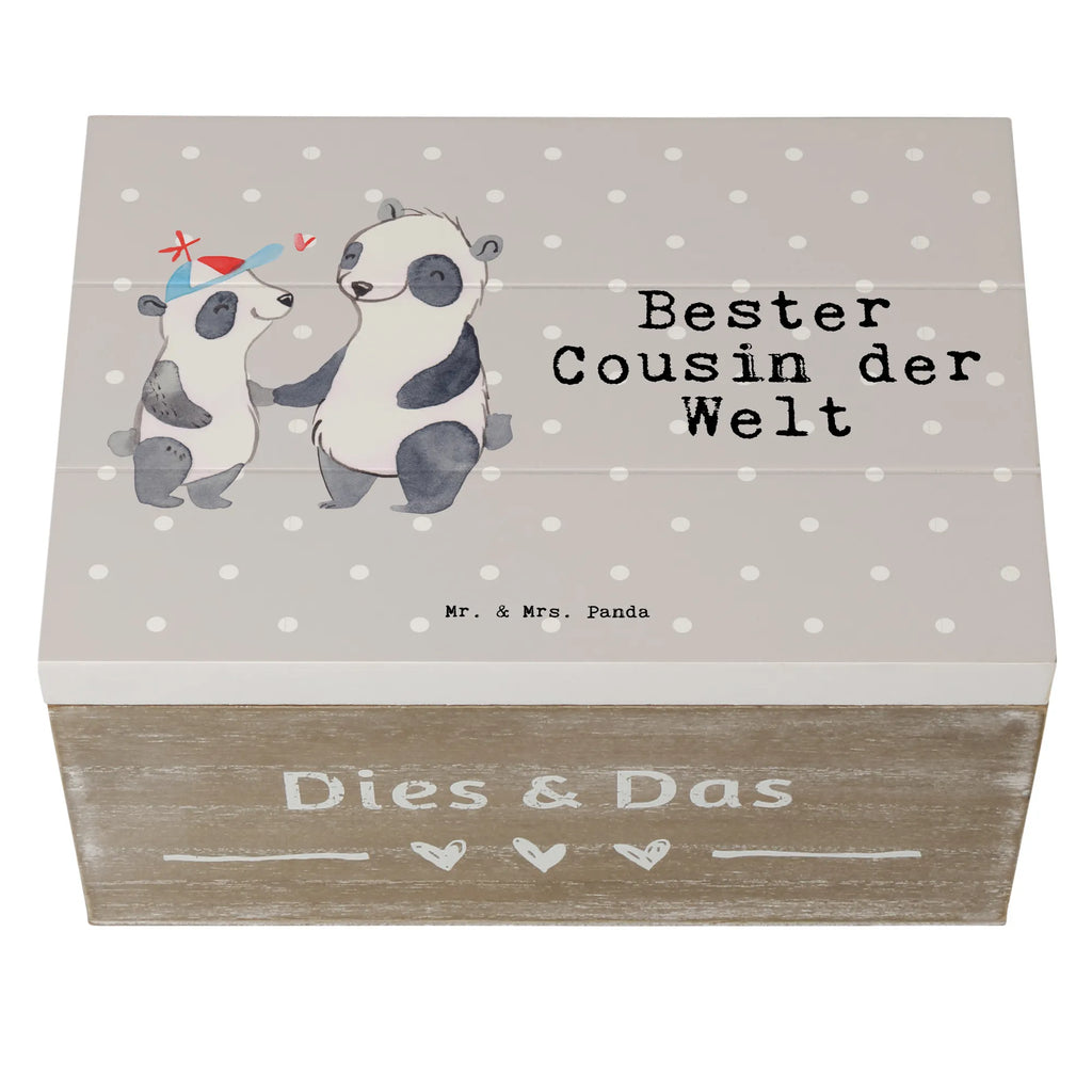 Wooden chest panda best cousin in the world chest, memory box, Wooden box, XXL, casket, storage box, box, decorative box, treasure chest, for, thank you, gift, giving, birthday, birthday present, gift idea, souvenir, make you happy, gift tip, Cousin, uncle&#39;s son, cousin, kin, aunt&#39;s son, family