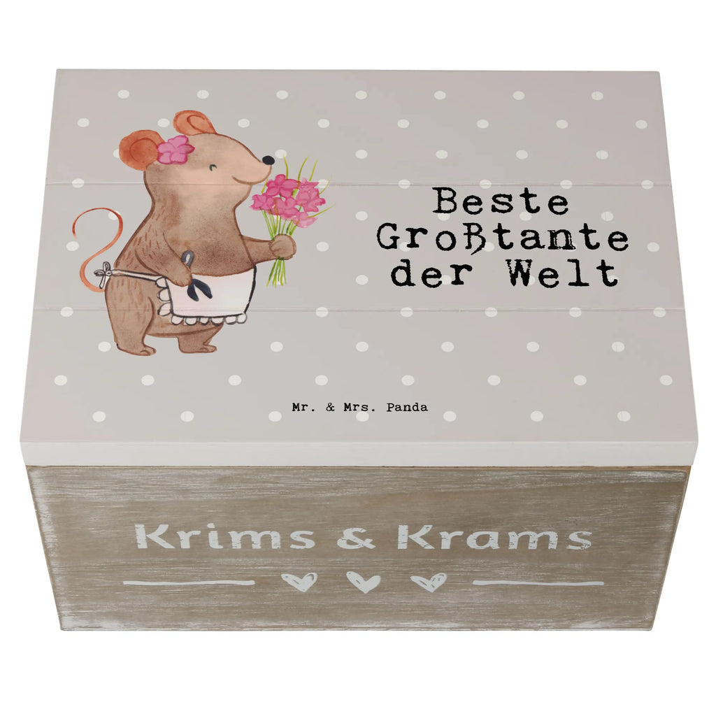 Holzkiste Maus Beste Großtante der Welt Erinnerungskiste, Truhe, Holzkiste, Schatulle, Geschenkdose, Kiste, Aufbewahrungsbox, Erinnerungsbox, Dekokiste, XXL, Schatzkiste, Geschenkbox, für, Dankeschön, Geschenk, Schenken, Geburtstag, Geburtstagsgeschenk, Geschenkidee, Danke, Bedanken, Mitbringsel, Freude machen, Geschenktipp, Nichte, Tante, Großtante, Schwester, Kleinigkeit, Familie, Groß, Grosstante, Beste, Tanten, Lieblingstante, Neffe