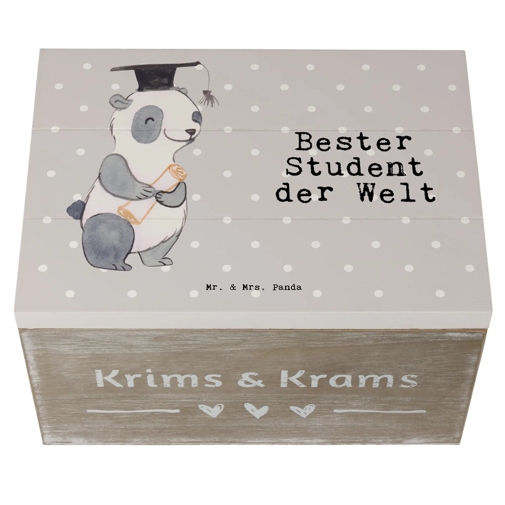 Holzkiste Panda Bester Student der Welt Aufbewahrungskiste, aufbewahrungstruhe, aufbewahrungskisten, Schatulle, Aufbewahrungsbox aus Holz, Holzkiste mit Deckel, Holzkiste, box holz, Aufbewahrungsbox, aufbewahrungsboxen, holztruhen, Holzbox mit Deckel, aufbewahrungskiste mit deckel, kiste holz, holzschatulle, holzkästchen, holzschachtel, truhe holz, Holzboxen, Holzkisten, Aufbewahrungsbox Holz, Holztruhe, Box aus Holz, Holzbox, Holz Aufbewahrungsbox, Schenken, Bedanken, Dankeschön, Geschenkidee, Geburtstag, Geschenk, Geburtstagsgeschenk, Danke, Mitbringsel, Geschenktipp, für, Freude machen, Lustig, Witzig, Student, Hochschule, Studenten, Sohn, Universität, Uni, Alumni, Abschluss, Studium, Spaß, Musterschüler, Studienabschluss