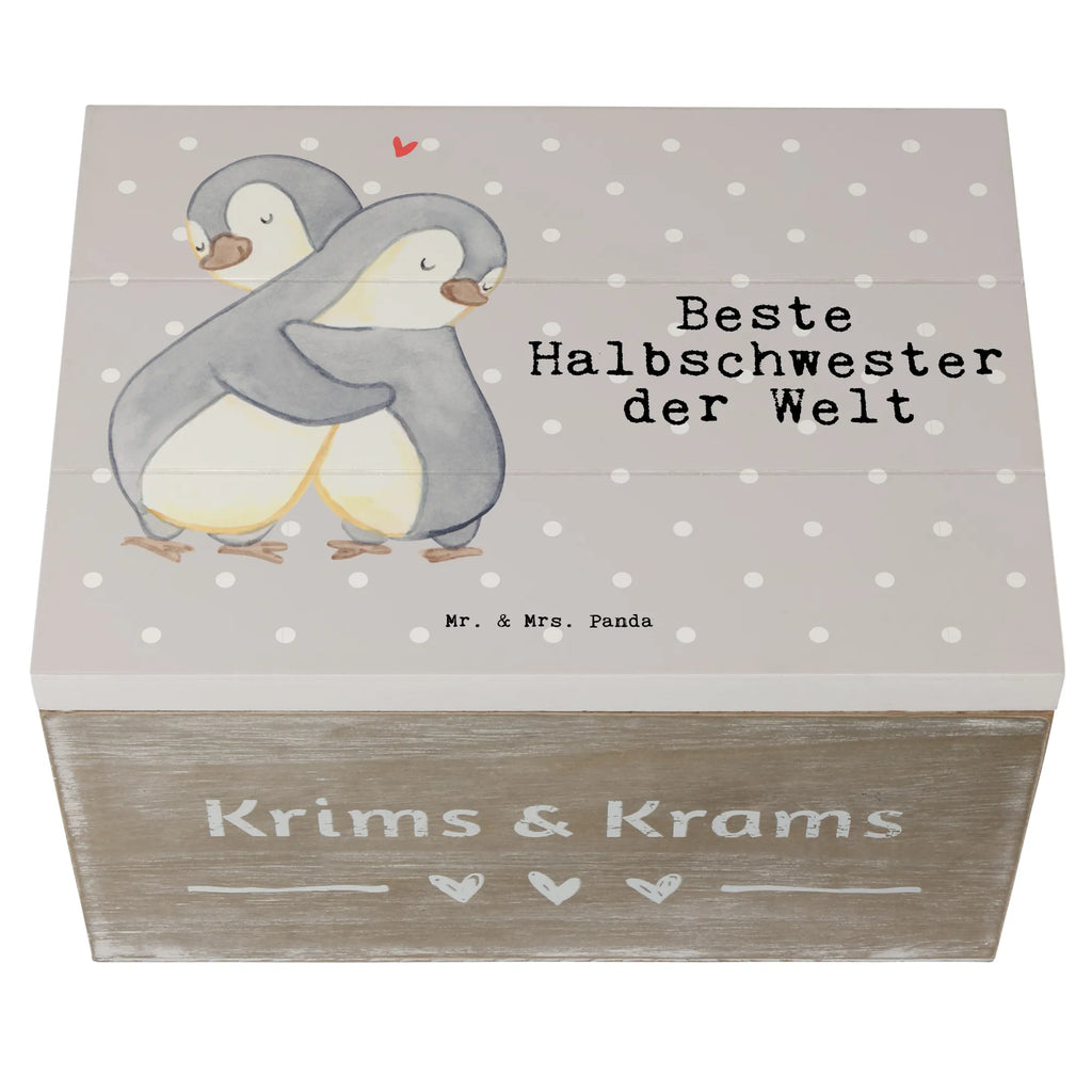 Holzkiste Pinguin Beste Halbschwester der Welt Holzkisten, Aufbewahrungsbox aus Holz, holzschachtel, Holzbox, Aufbewahrungsbox Holz, Holzkiste mit Deckel, holztruhen, Aufbewahrungskiste, holzschatulle, kiste holz, Schatulle, Holzkiste, holzkästchen, box holz, Aufbewahrungsbox, truhe holz, aufbewahrungstruhe, aufbewahrungskiste mit deckel, Holz Aufbewahrungsbox, Holztruhe, Holzboxen, aufbewahrungsboxen, aufbewahrungskisten, Holzbox mit Deckel, Box aus Holz, Schenken, Bedanken, Dankeschön, Geschenkidee, Geburtstag, Geschenk, Geburtstagsgeschenk, Danke, Mitbringsel, Geschenktipp, für, Freude machen, Liebe, Halbschwester, Kinder, Stiefschwester, Stiefgeschwister, Schwester, Kleinigkeit, Schwesterherz, Beste, Sister, Geschwister, Familie, Schwestern, Tochter